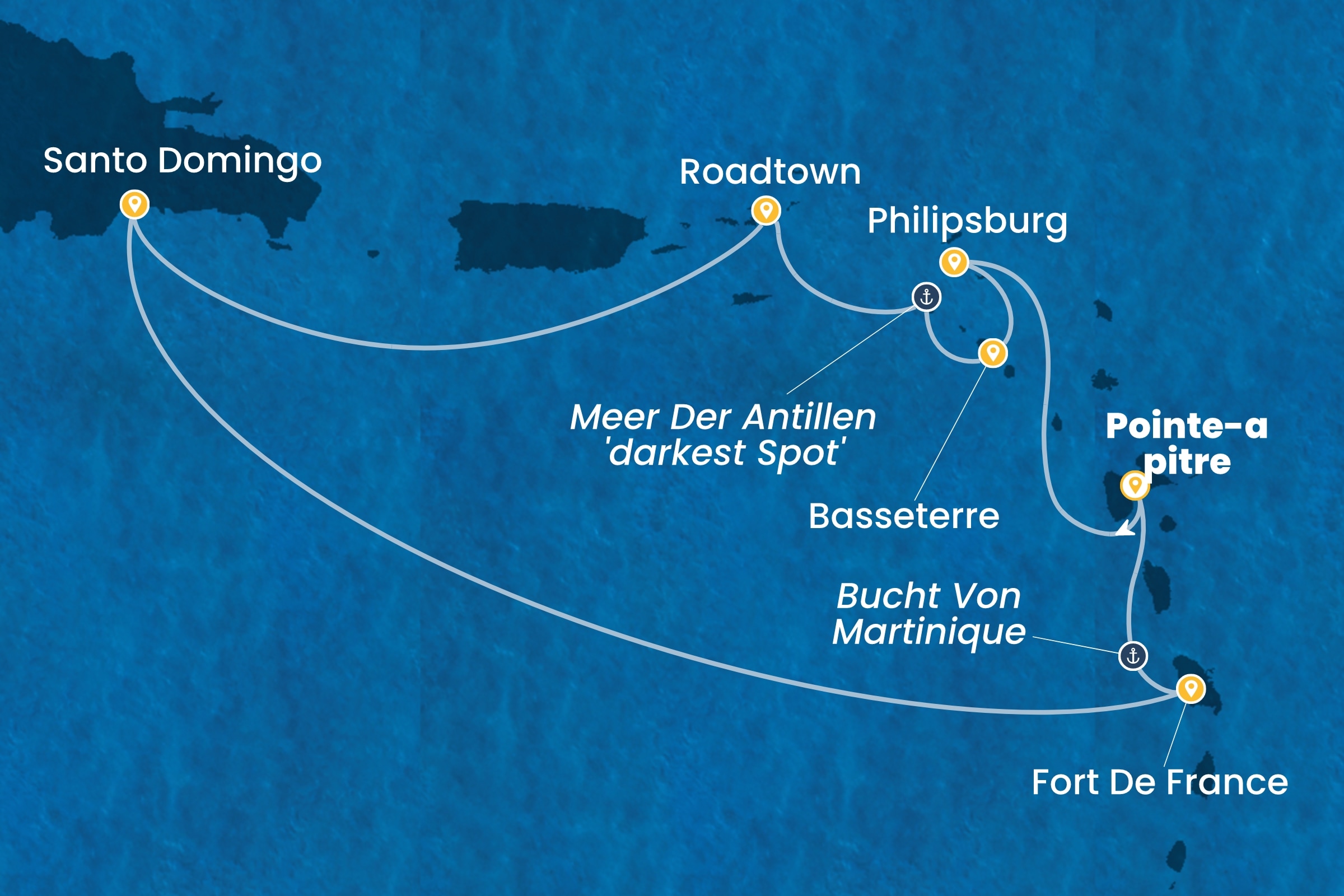 Karibik und Antillen ab Pointe-à-Pitre