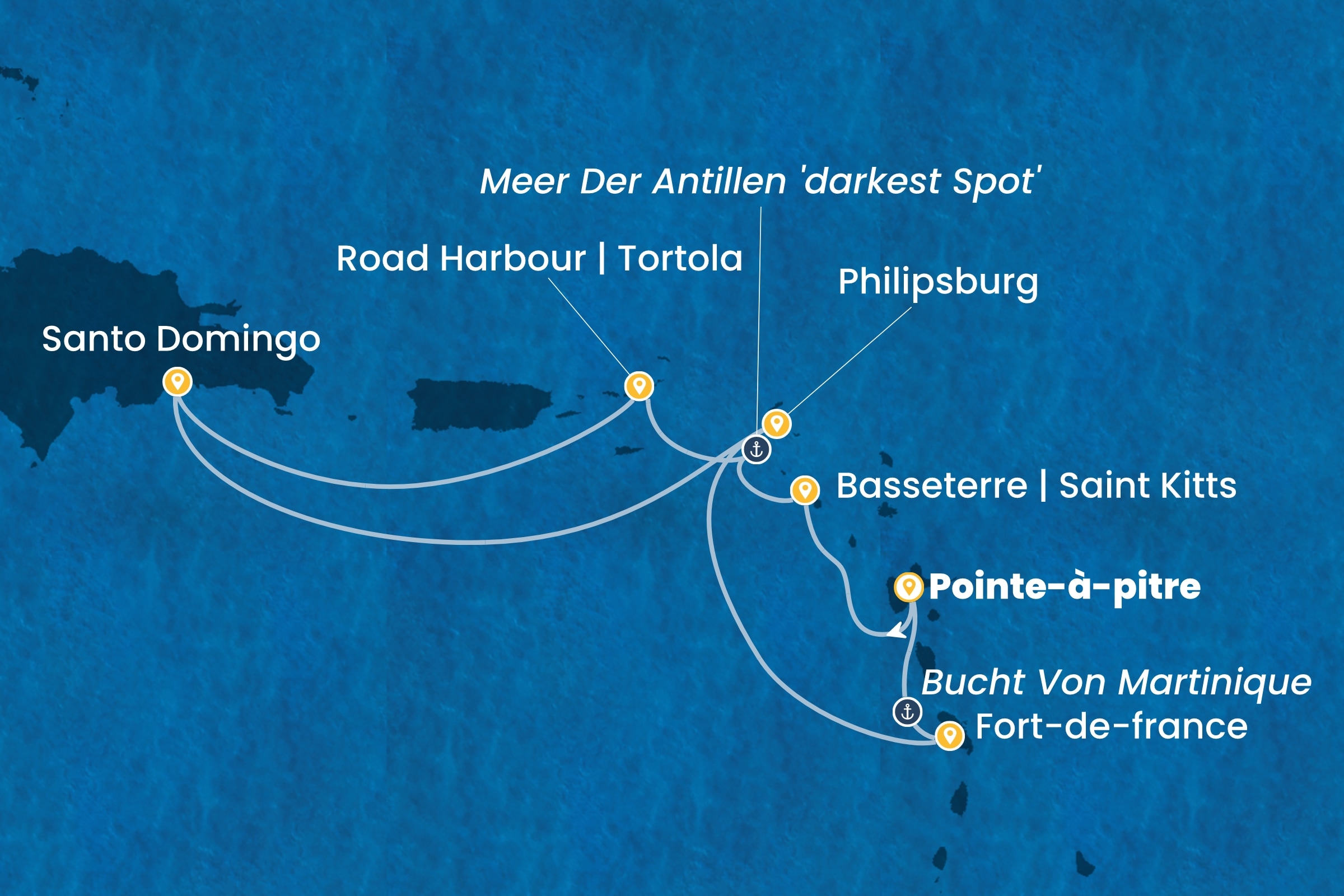 Karibik und Antillen ab Pointe-à-Pitre