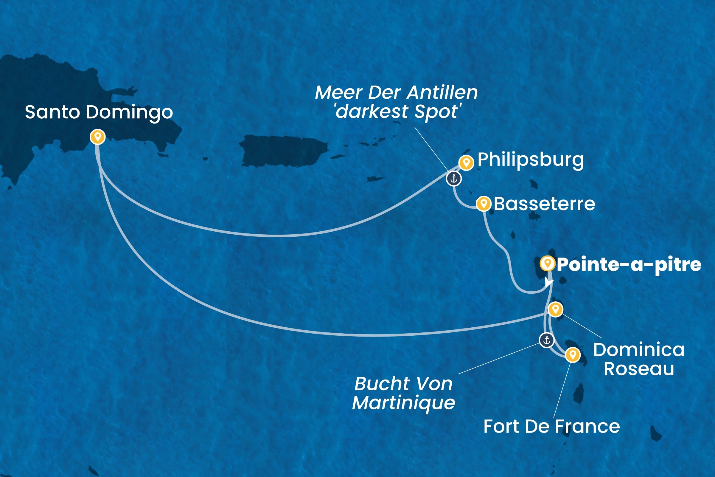 Karibik und Antillen ab Pointe-à-Pitre