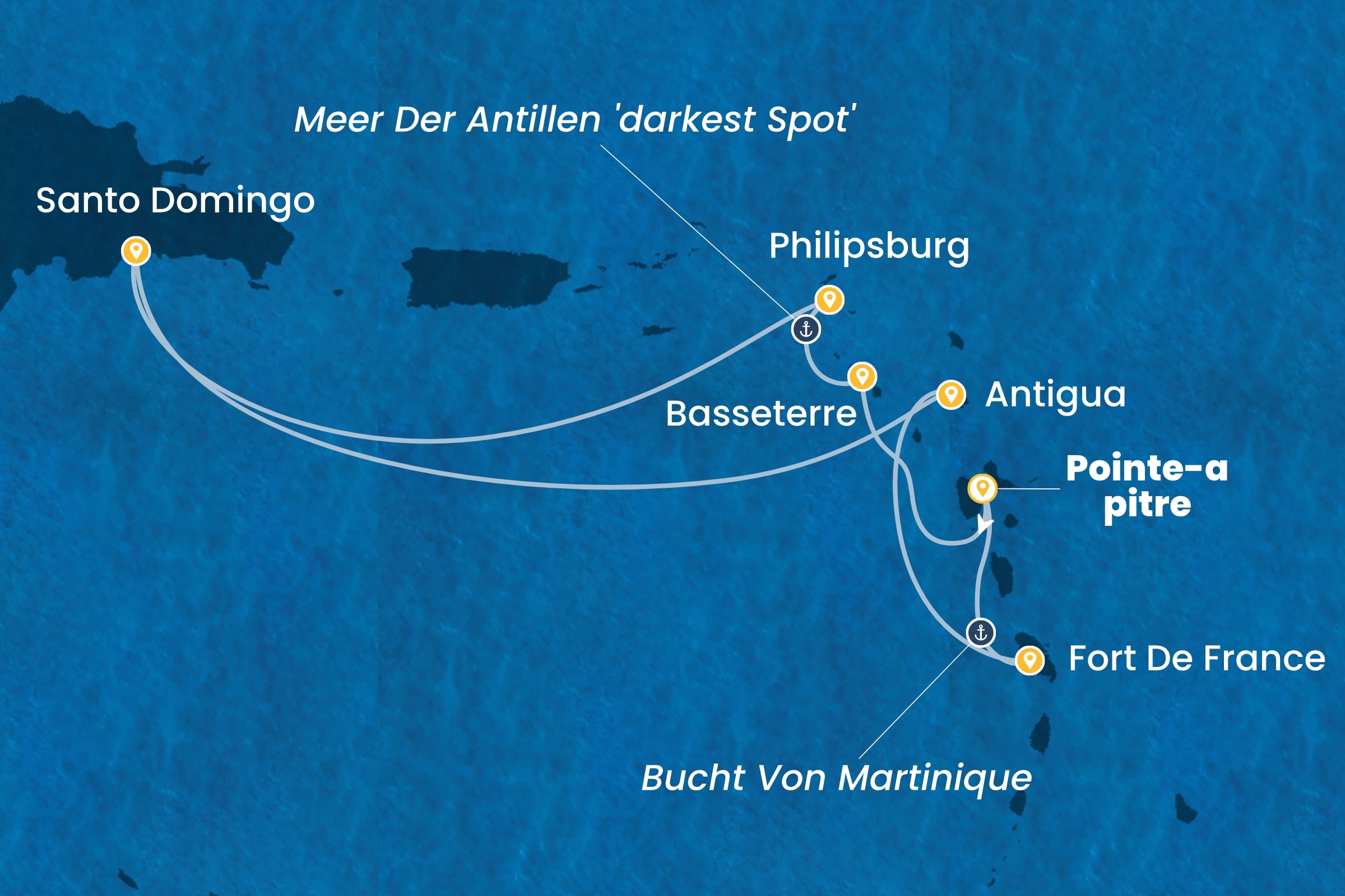 Karibik und Antillen ab Pointe-à-Pitre