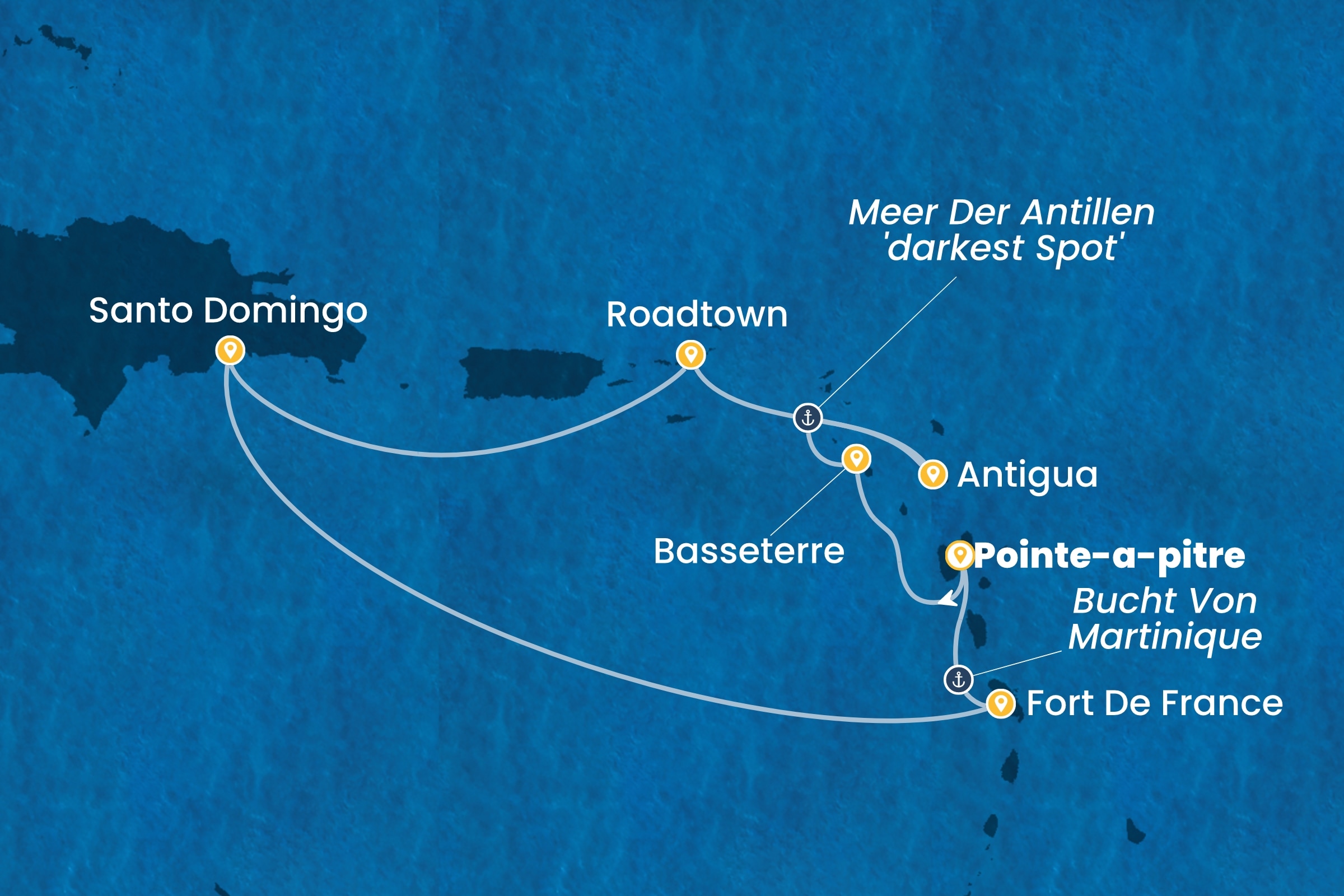 Karibik und Antillen ab Pointe-à-Pitre
