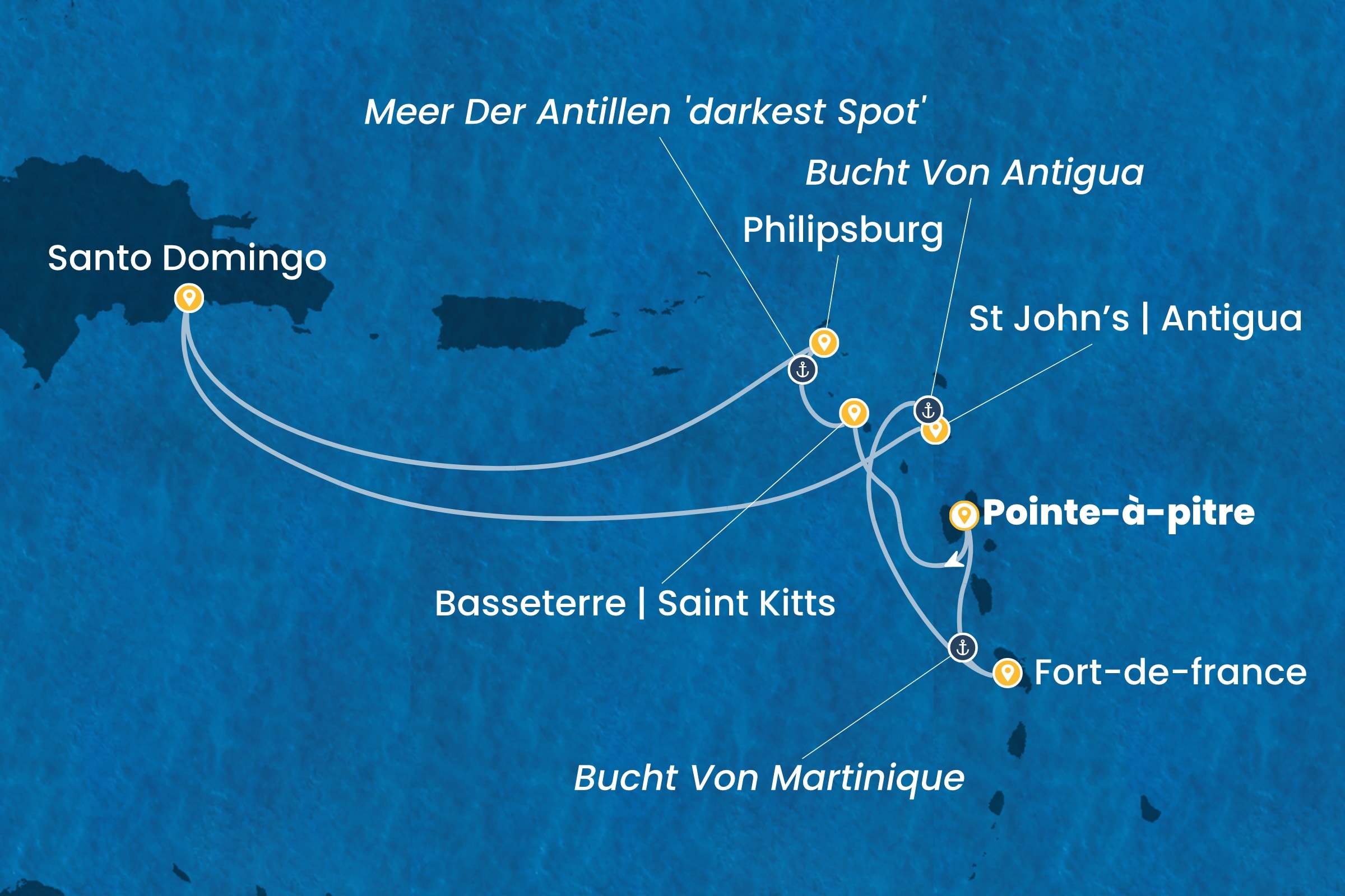 Karibik und Antillen ab Pointe-à-Pitre