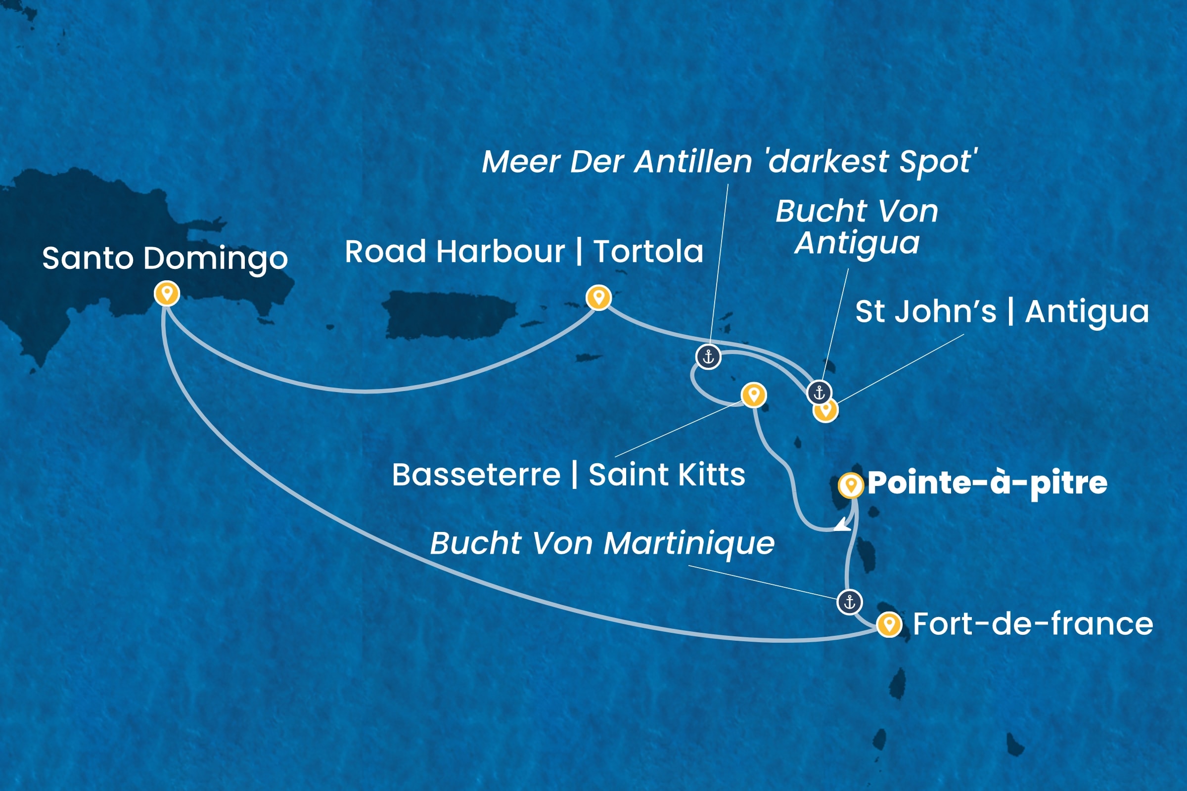 Karibik und Antillen ab Pointe-à-Pitre