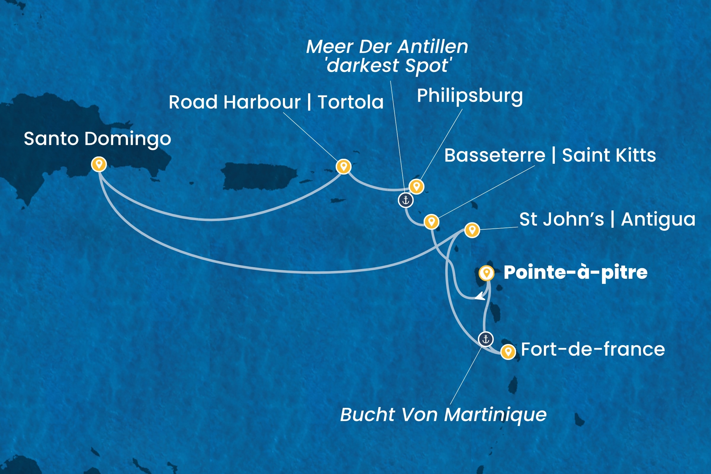 Karibik und Antillen ab Pointe-à-Pitre