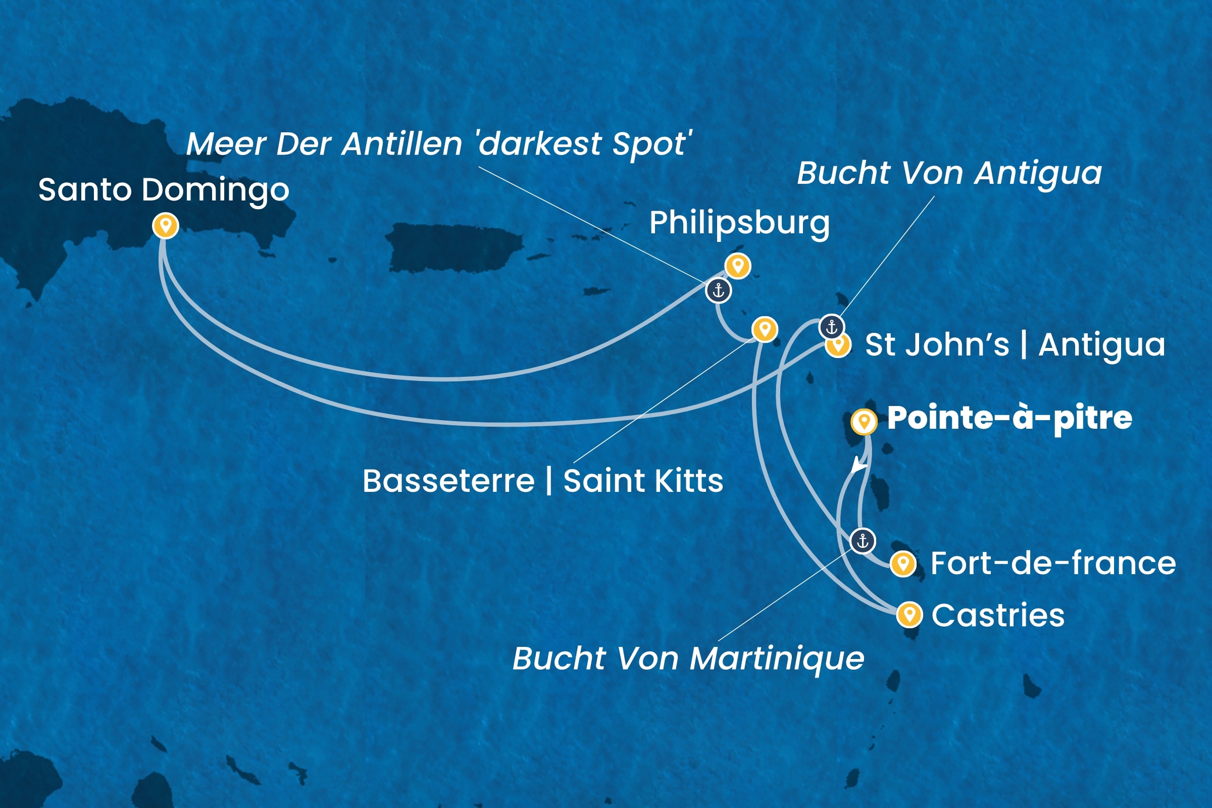 Karibik und Antillen ab Pointe-à-Pitre