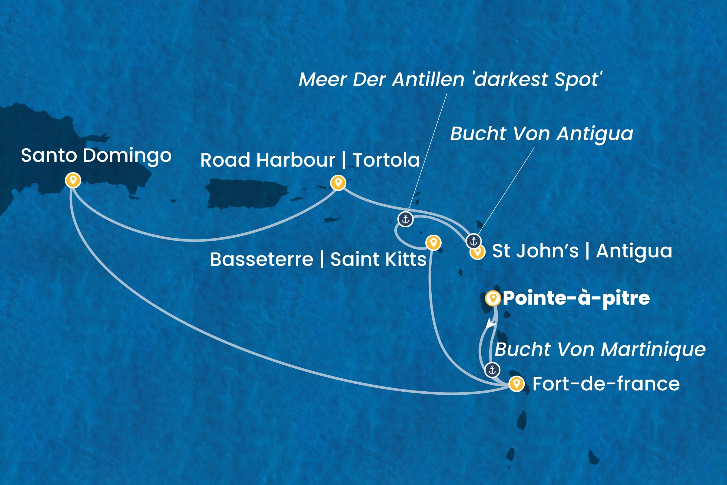 Karibik und Antillen ab Pointe-à-Pitre