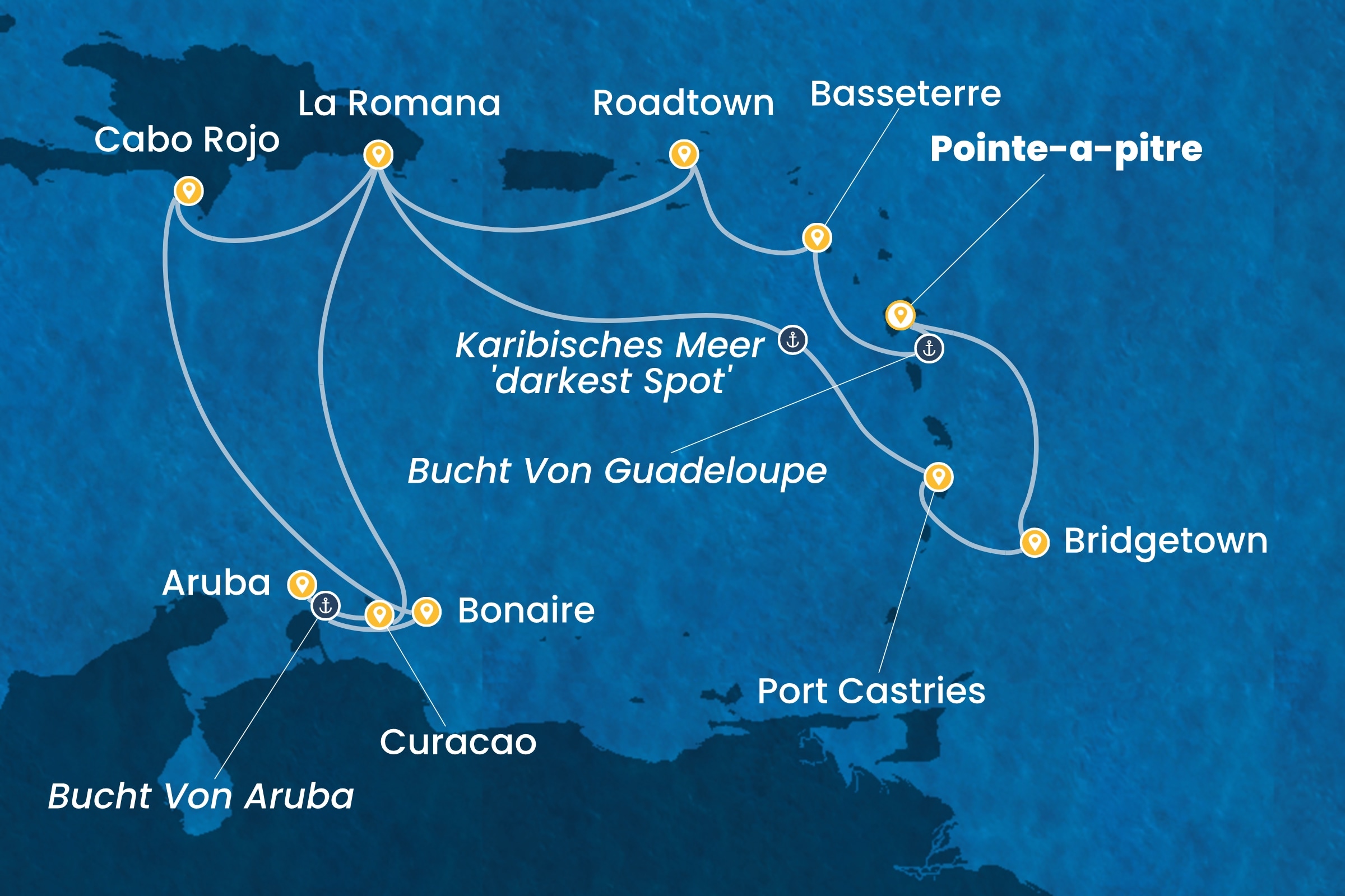 Karibik und Antillen ab Pointe-à-Pitre