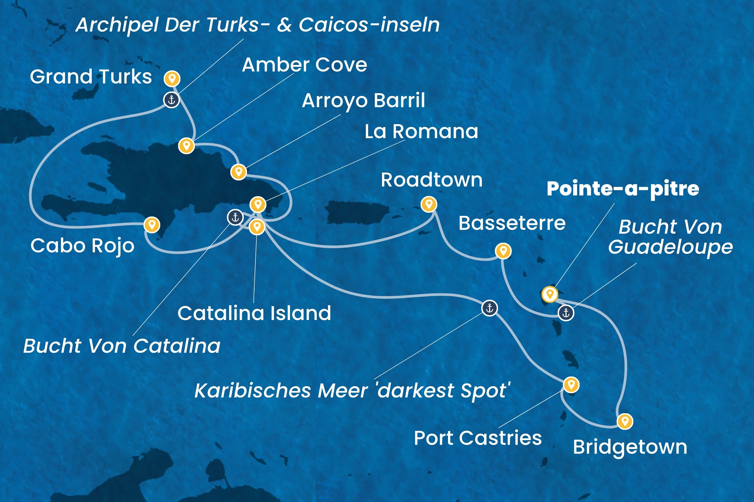 Karibik und Antillen ab Pointe-à-Pitre