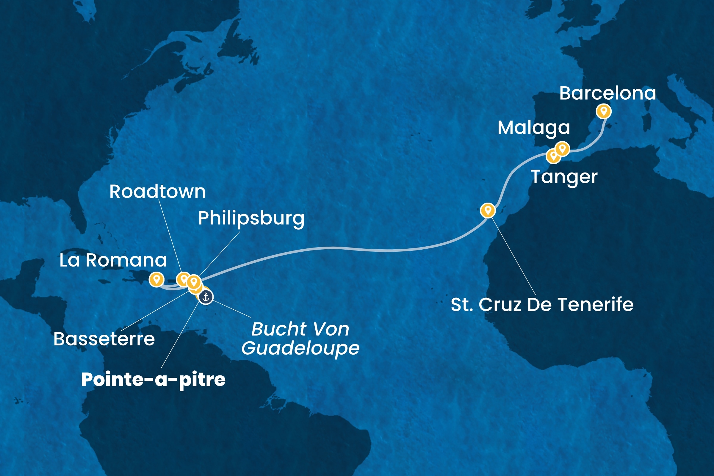 Ozean-Kreuzfahrten ab Pointe-à-Pitre