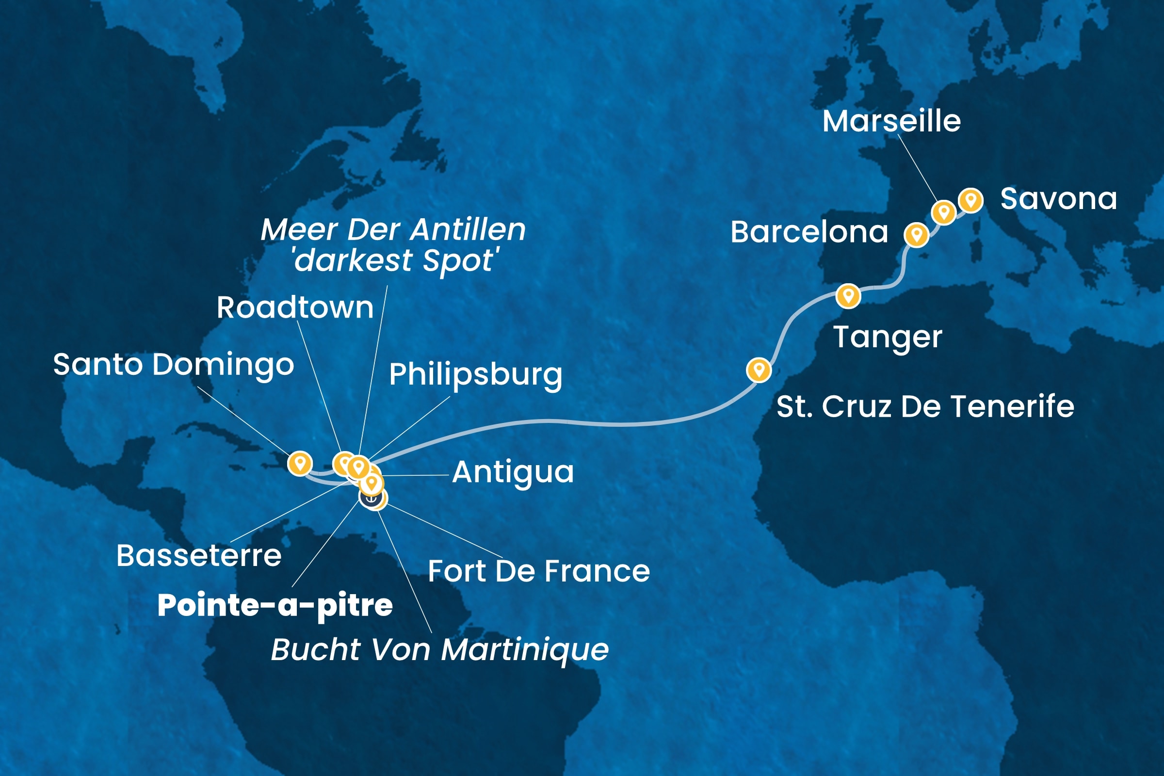 Ozean-Kreuzfahrten ab Pointe-à-Pitre