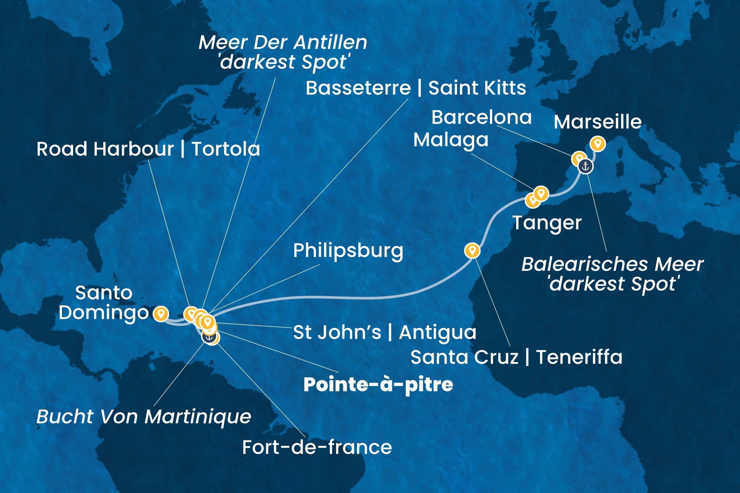 Ozean-Kreuzfahrten ab Pointe-à-Pitre