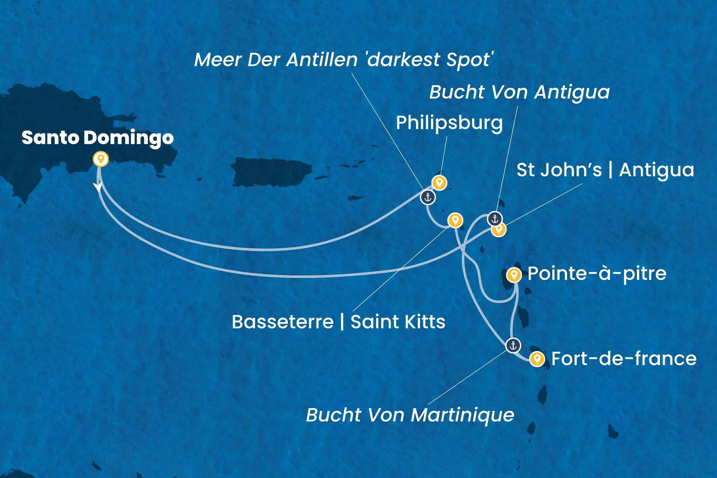Karibik und Antillen ab Santo Domingo