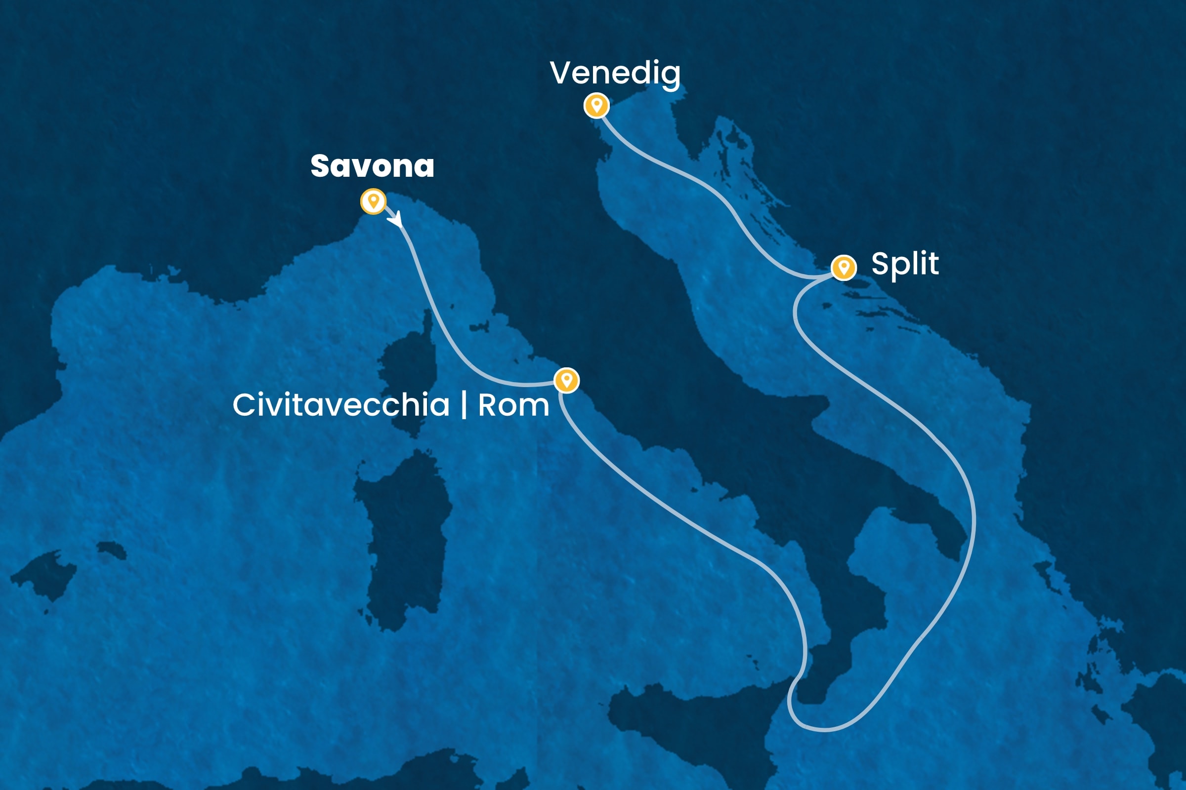 Östliches Mittelmeer ab Savona