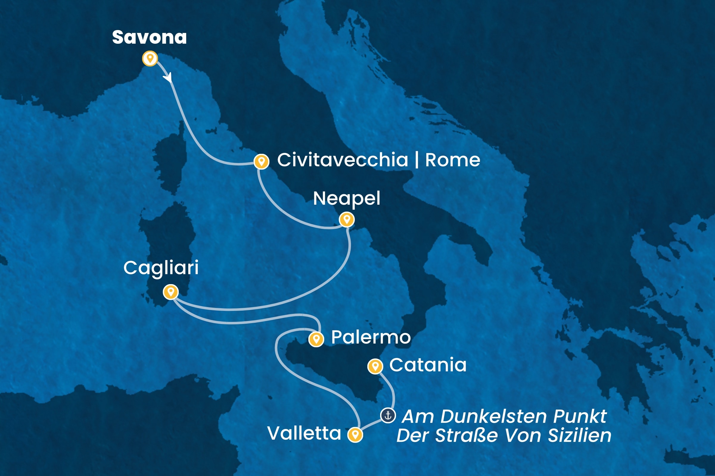 Östliches Mittelmeer ab Savona