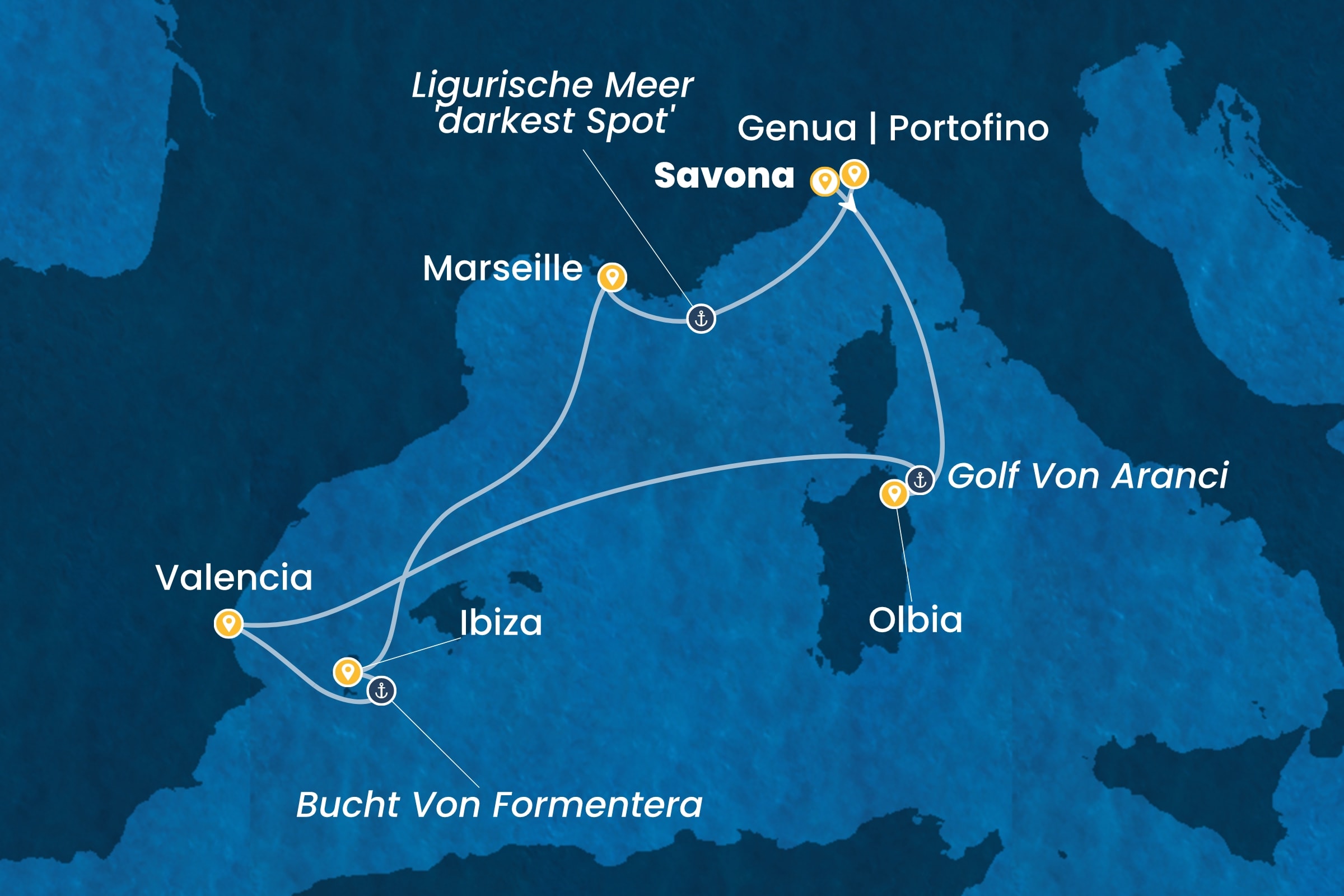 Westliches Mittelmeer ab Savona