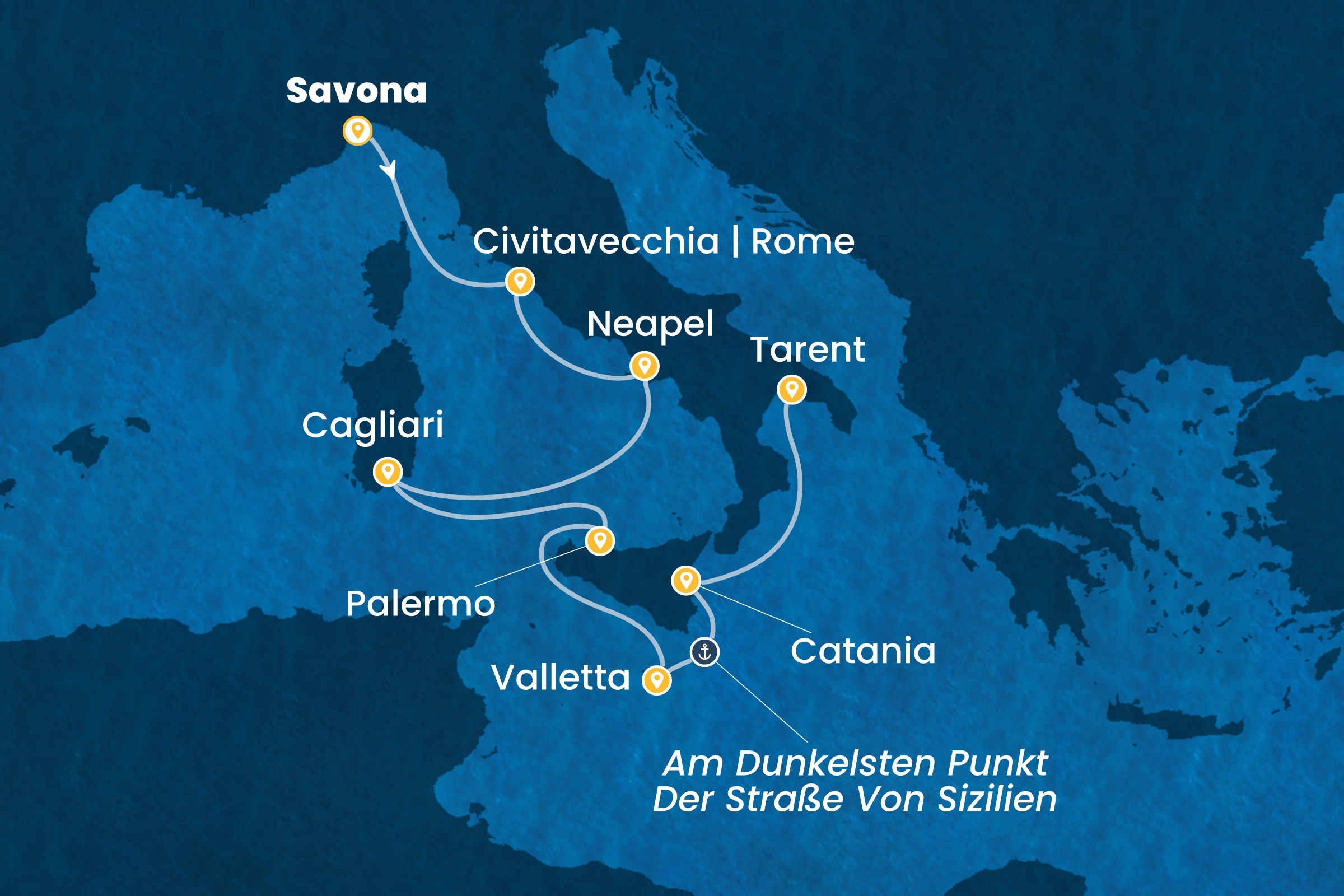 Östliches Mittelmeer ab Savona