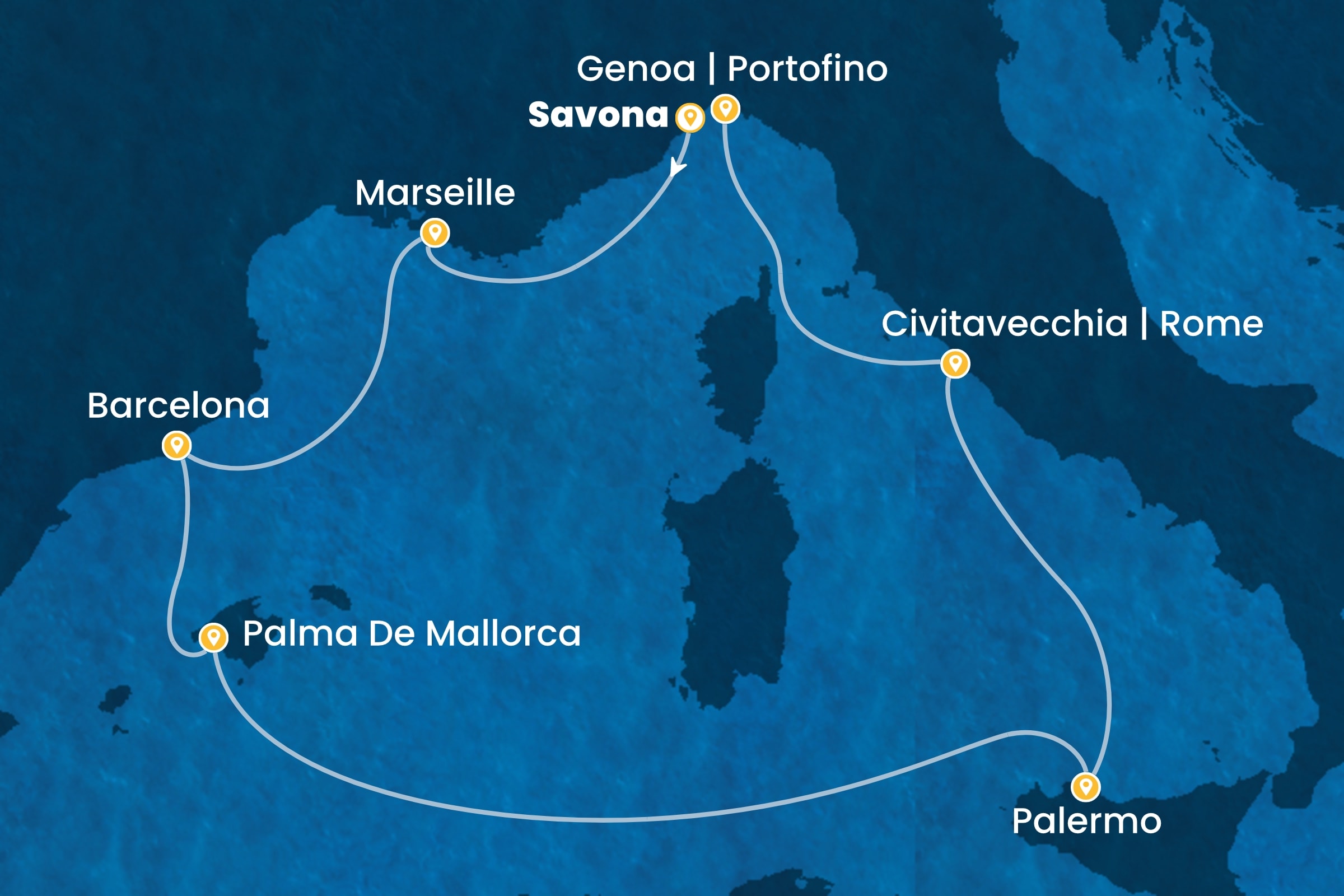 Westliches Mittelmeer ab Savona