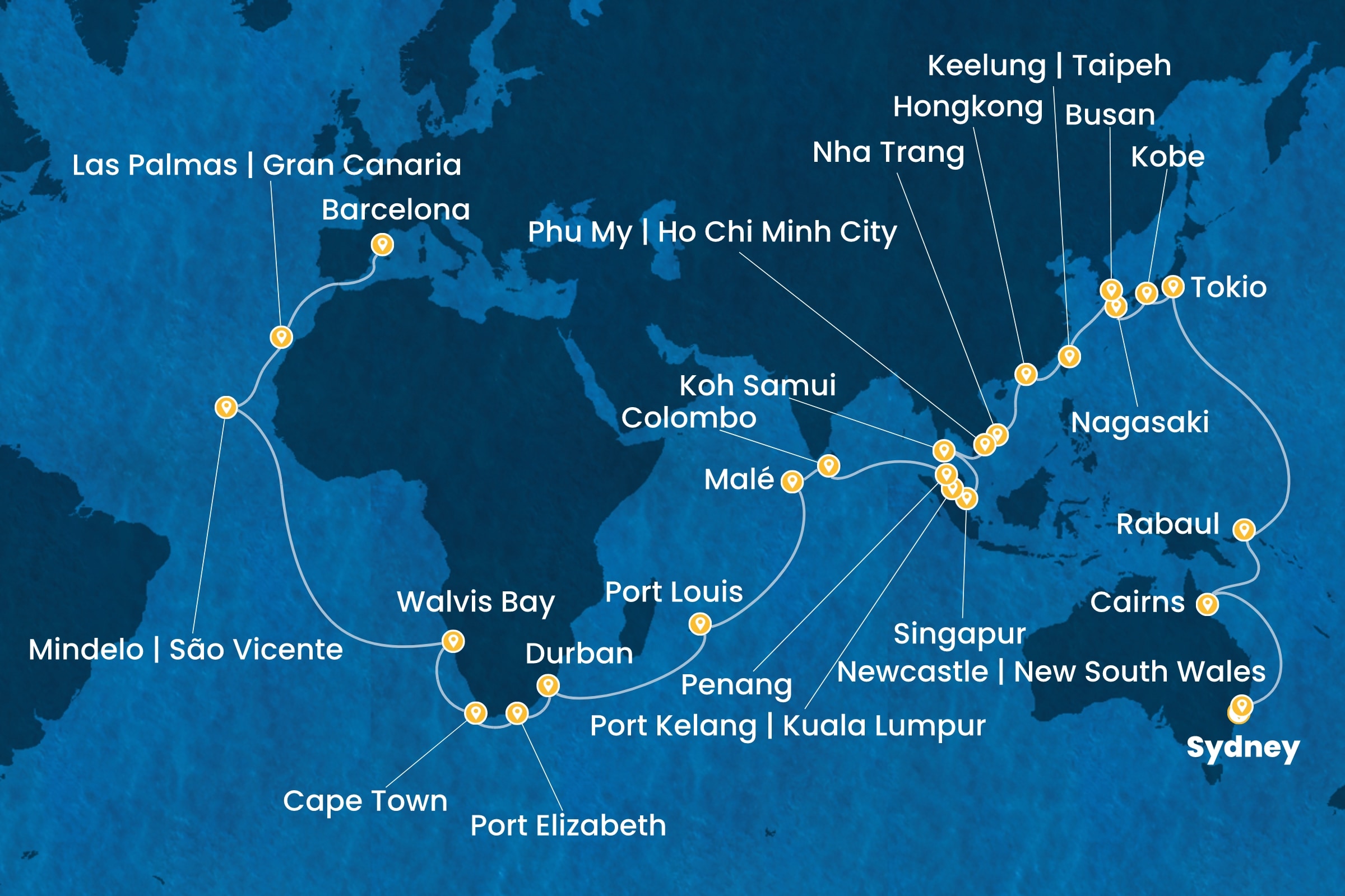 Weltreisen  ab Sydney