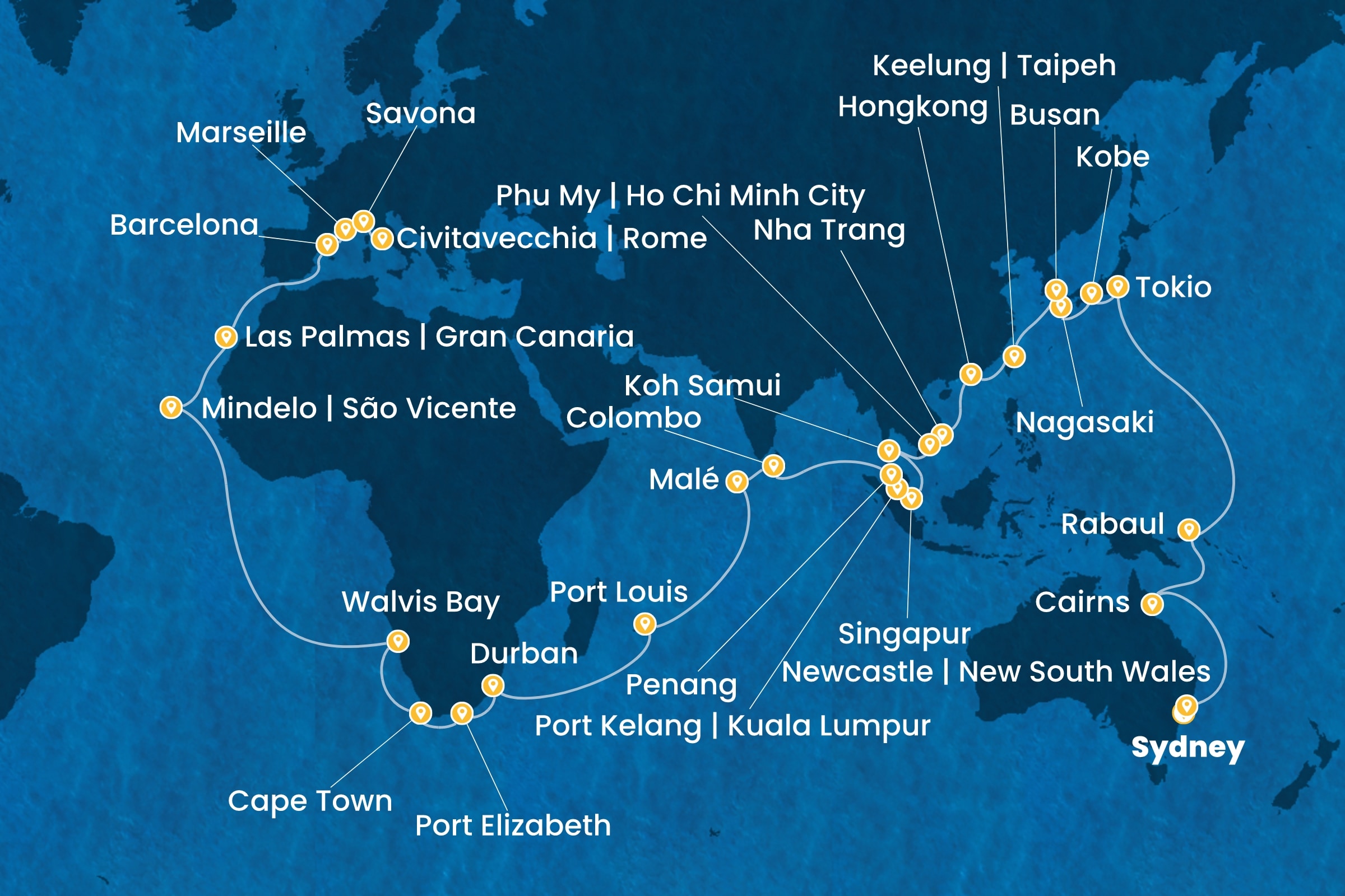 Weltreisen  ab Sydney