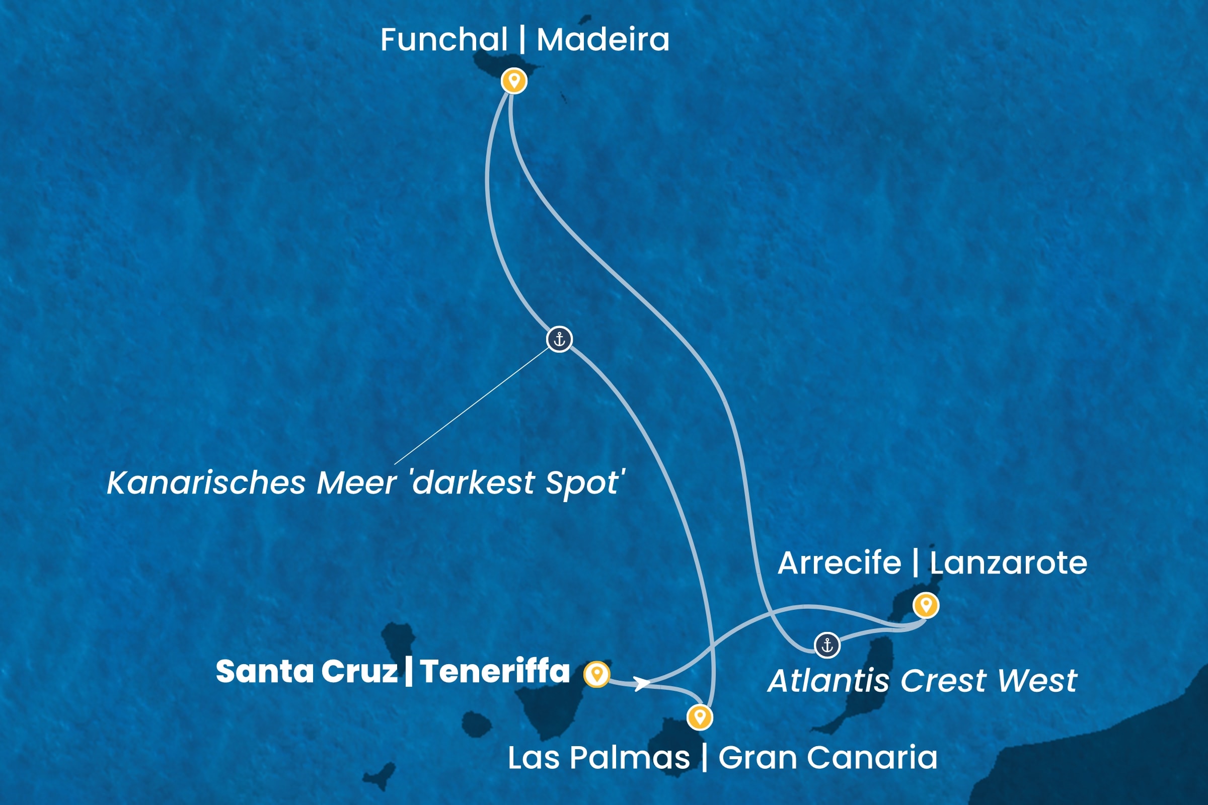 Kanarische Inseln und afrikanische Küste ab Santa Cruz | Teneriffa