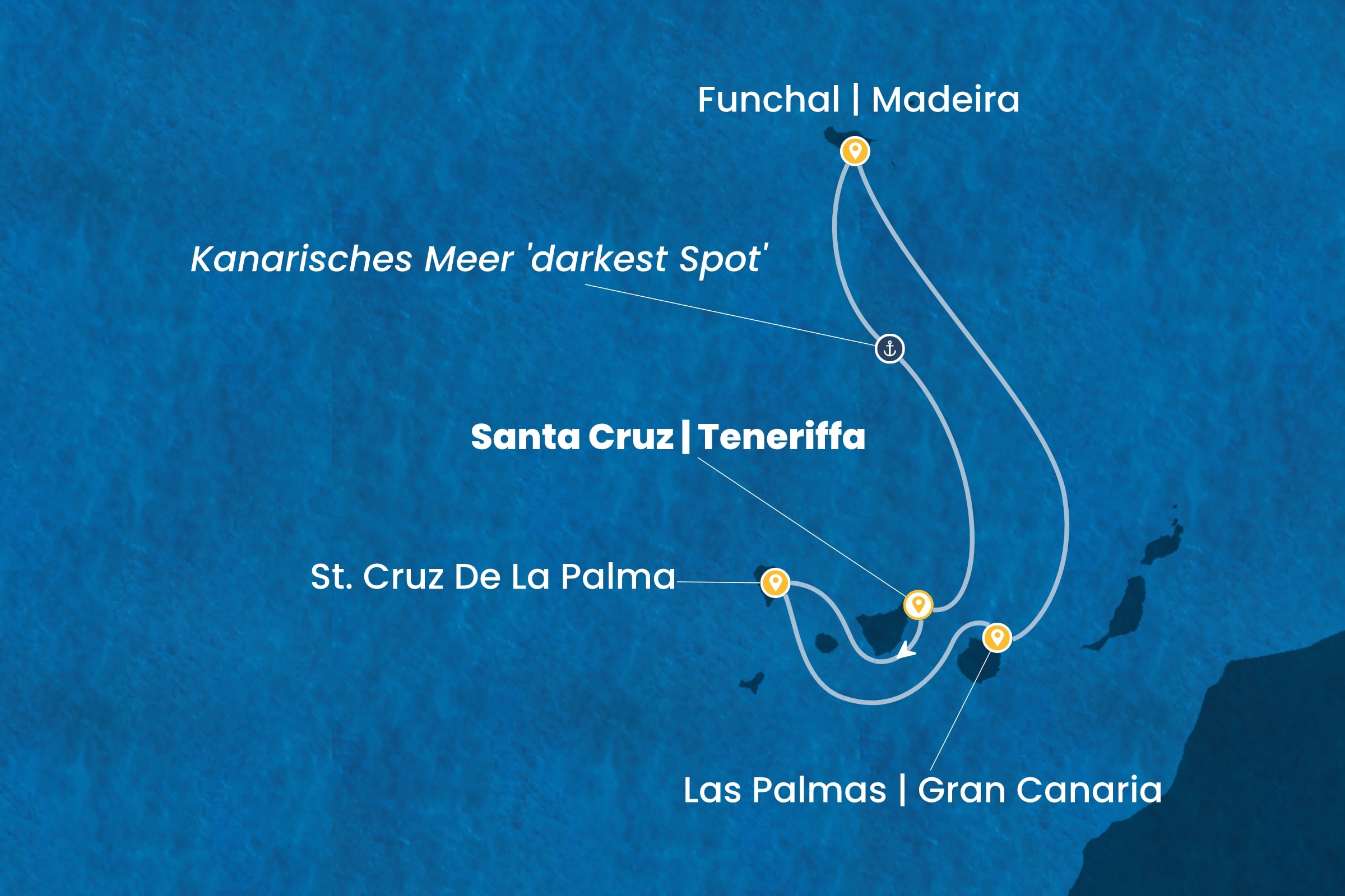 Kanarische Inseln und afrikanische Küste ab Santa Cruz | Teneriffa