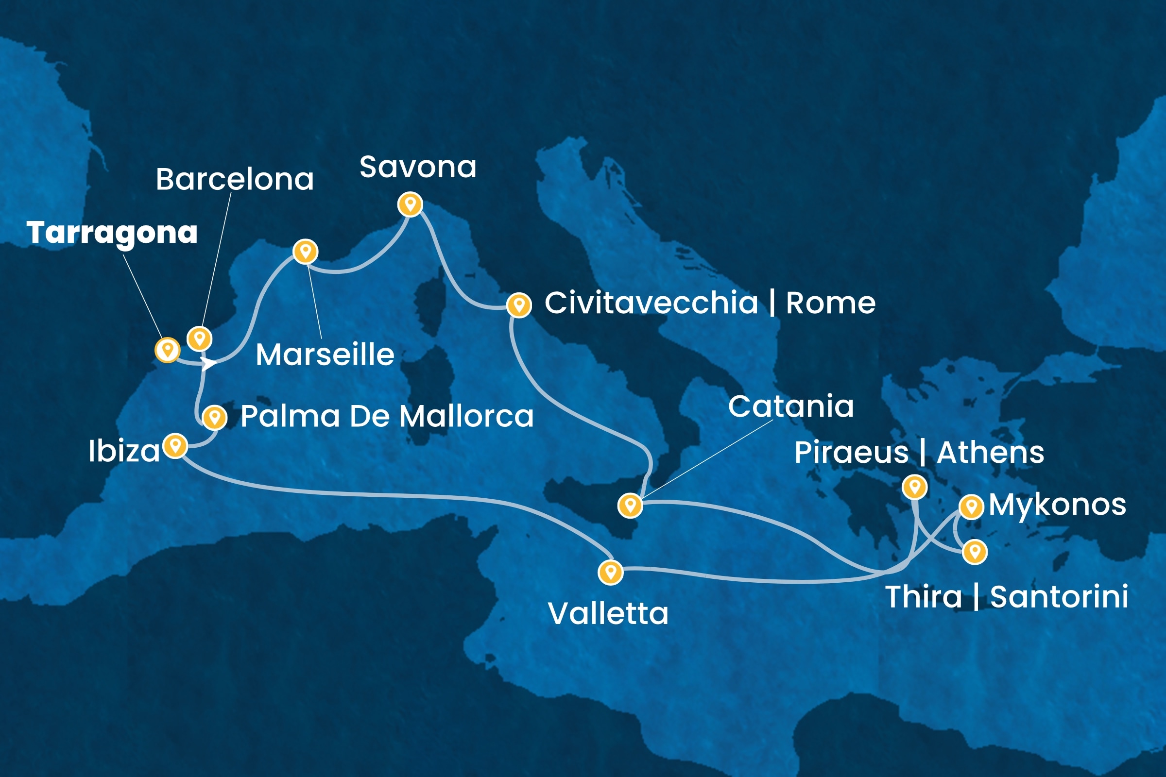 Östliches Mittelmeer ab Tarragona