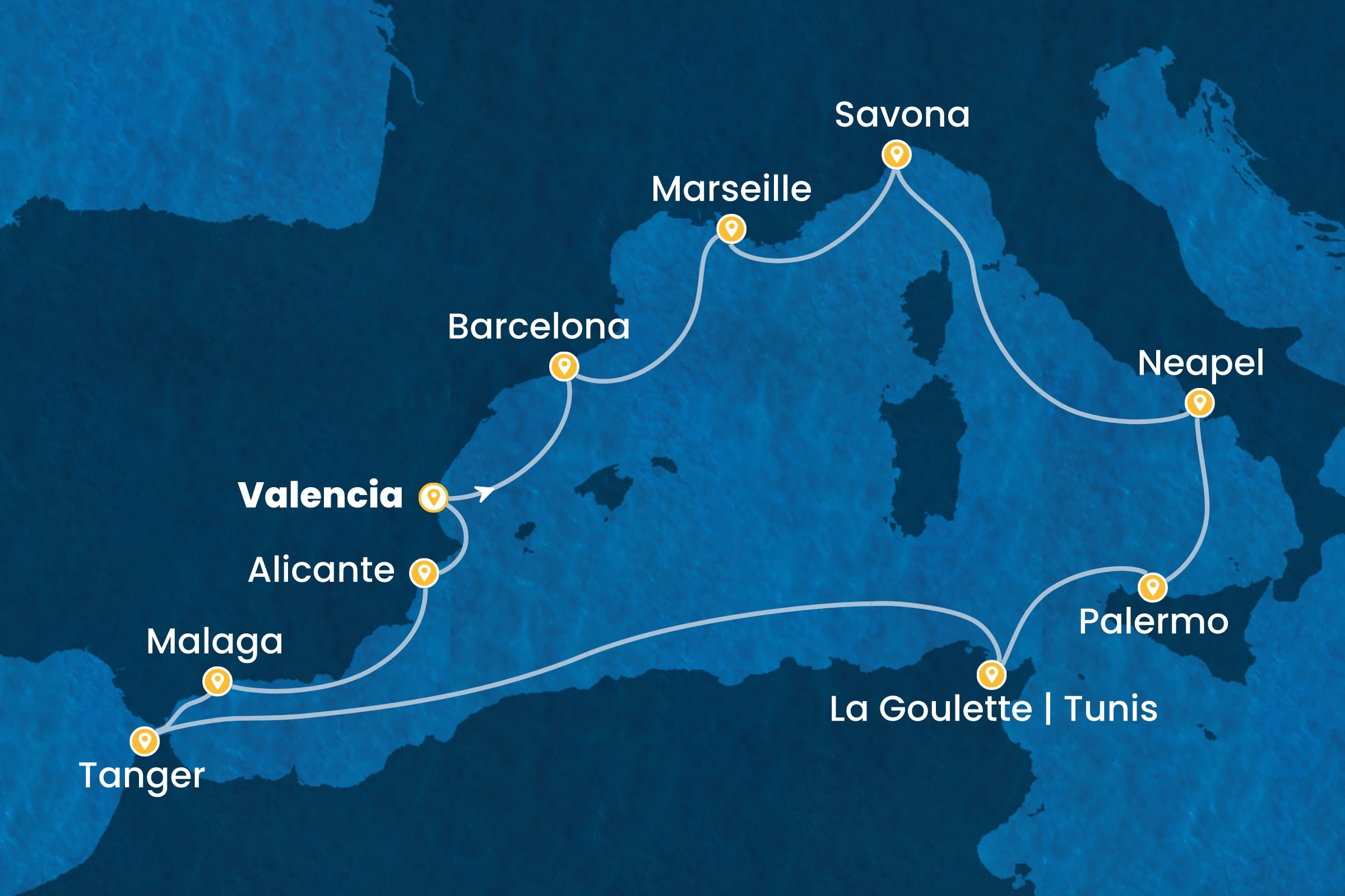 Westliches Mittelmeer ab Valencia