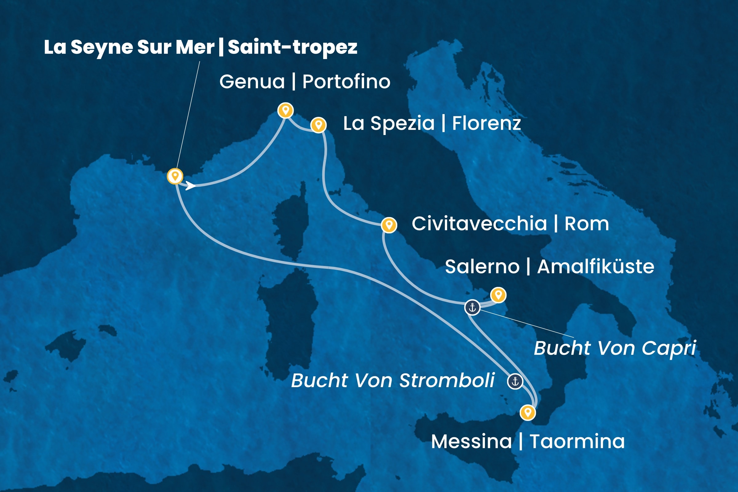 Westliches Mittelmeer ab La Seyne | St. Tropez