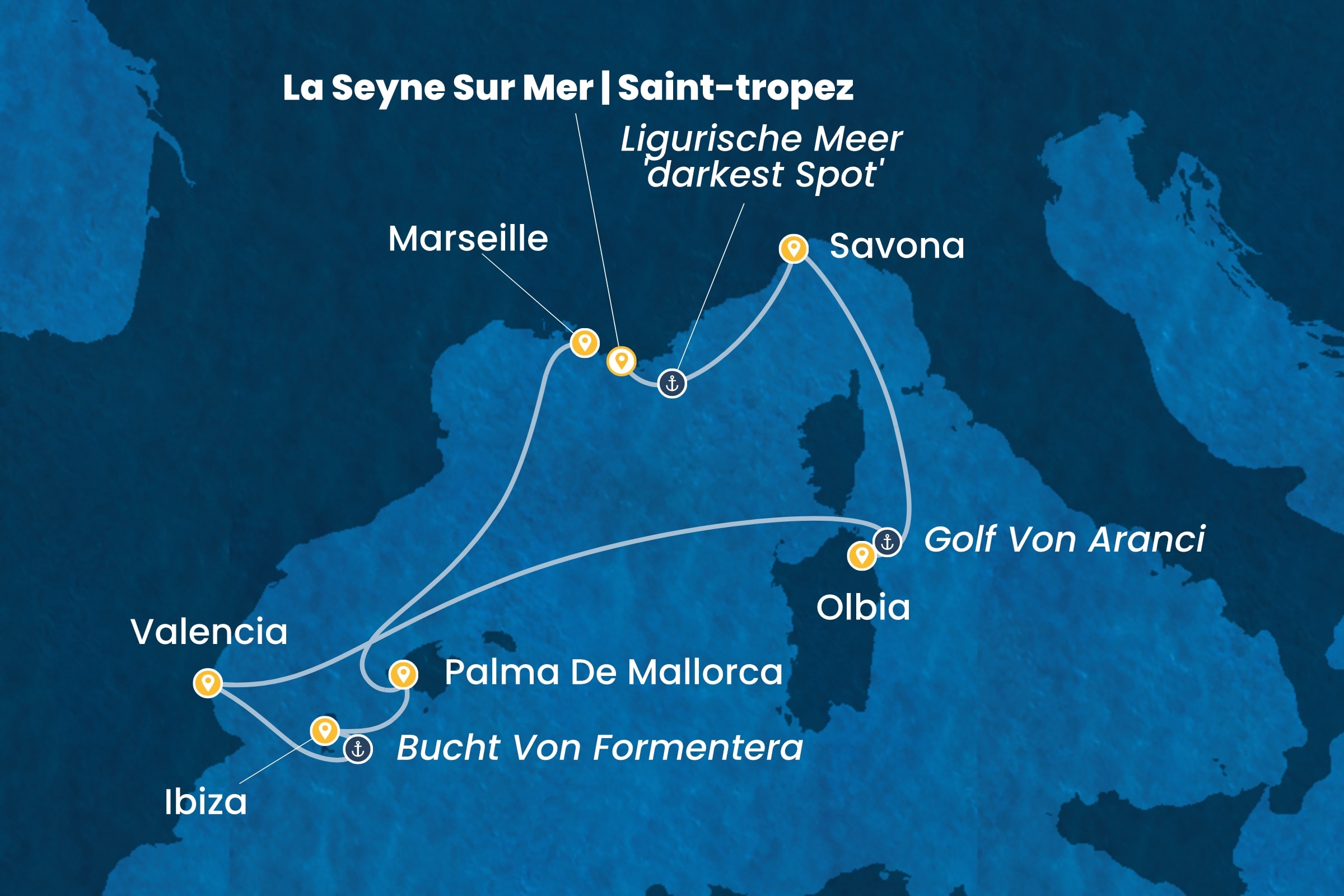 Westliches Mittelmeer ab La Seyne | St. Tropez