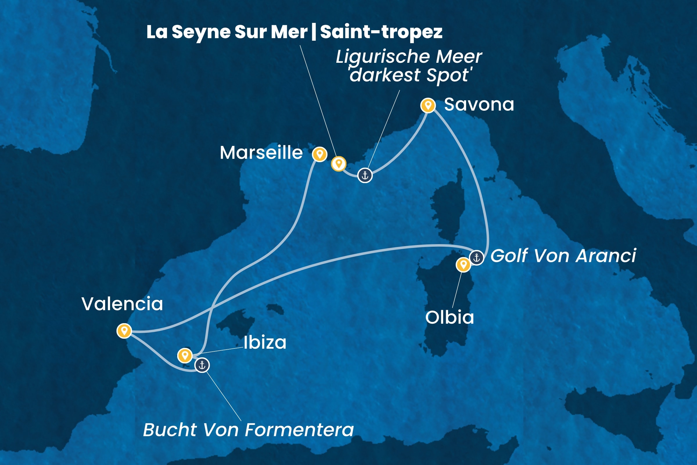 Westliches Mittelmeer ab La Seyne | St. Tropez