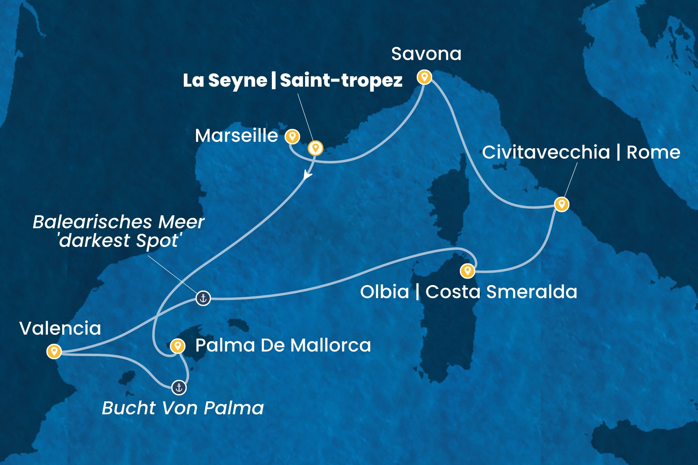 Westliches Mittelmeer ab La Seyne | St. Tropez